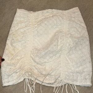 White for love and lemons mini skirt